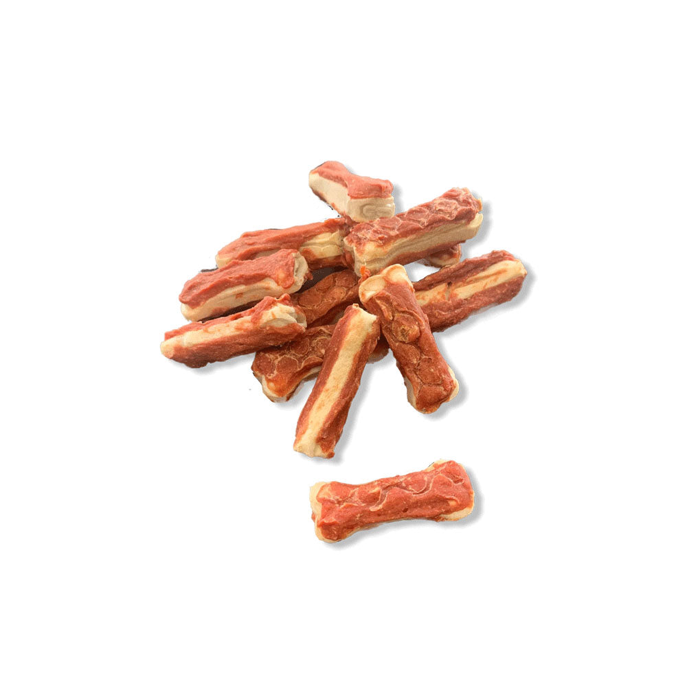 Kauknochen mit Ente 5cm - 12 Stück